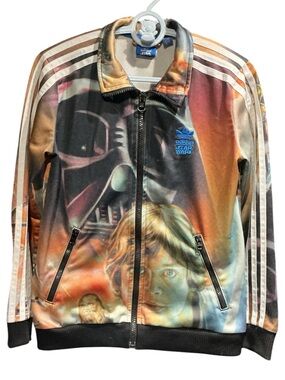 2015 adidas Multicolor Star Wars Character Print Track Jacket
